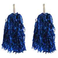 Pompom Metallized Double Navy Blue Pk:2 Kl:150