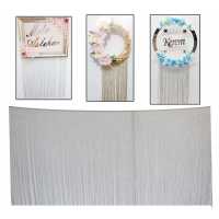 Fringes Silver For Decor And Ornament Pk:2X1 Mt