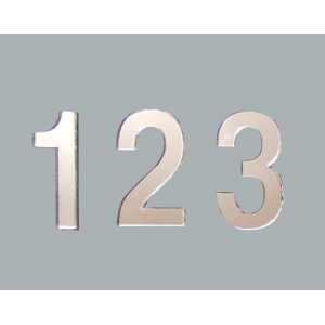 Number Mirror Plex 4 Cm-2 Number Pk:10