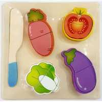 Vegetable Cutting Wooden Puzzle