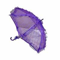 Umbrella Lace Embroidered Purple P1-60