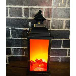 Nostalgic Light Lamp With Fireplace Look