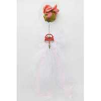 Ornament Rose Convoy Ornament Tulle Claret Red Pk:1 Kl:30