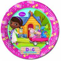 Plate Doc Mcstuffins 23 Cm Pk:8 Kl:25