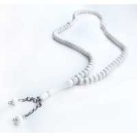 Rosary 99 Luk Crystal Cut White Pk:50 Kl:30