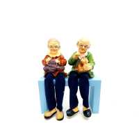 Wholesale 2 pcs Elderly Couple Trinket