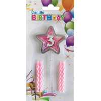 Wholesale 3 Years Birthday Candles