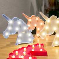 Wholesale 5 Led Unicorn Design Night Light