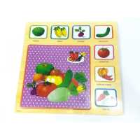 Wholesale Wooden Car Vegetable and Fruit Jigsaw Puzzle