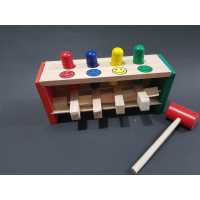 Wholesale Wooden Hammer Plug & Hit Toy