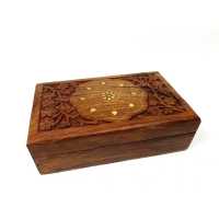 Wholesale Wooden Hand Carved Jewelry Chest