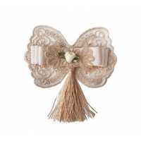 Wholesale Lace Tasseled Ready Ribbon Bow 1pc