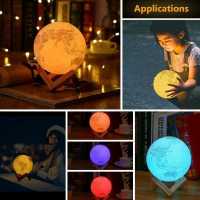 Wholesale Touch Color Changing Rechargeable Moon Lamp