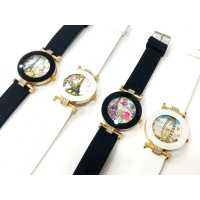 Wholesale Eiffel Pattern Ladies Wristwatch