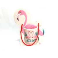 Wholesale Flamingo Design Mug Cup With Bag