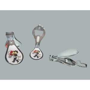 Wholesale Bride Groom Design Nail Clipper Cap Opener