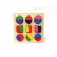 Wholesale Geometric Figure Nesting Bultak Wooden Educational Toy