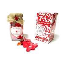 Wholesale Straw Decorated Love Jar