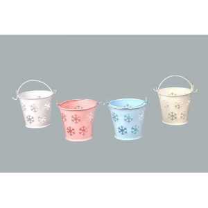 Wholesale Snow Pattern Blue Color Bucket