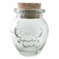 Wholesale Bird and Wedding Ring Embossed Glass Bottle