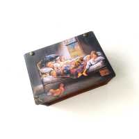 Wholesale Happiness Picture Printed Wooden Box