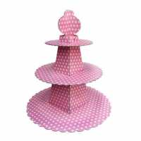 Wholesale Polka Dot Cardboard Cup Cake Stand