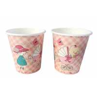 Wholesale Stroller Patterned Paper Cup 8 pcs