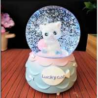 Wholesale Cute Cat Spray Snow Globe