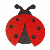 Wholesale Glittery Evadan Ladybug Ornaments 25 pcs