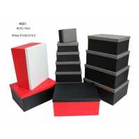 Wholesale Black Red Gift Box Rectangle 10 pcs