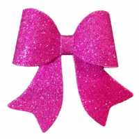 Wholesale Decoration Materials Glittery Eva Bow 12 cm