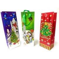 Wholesale Christmas Pattern Wine Bottle Bag