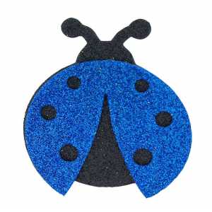 Ladybug Evadan Silvery 5.5X7 Cm Blue P25-50