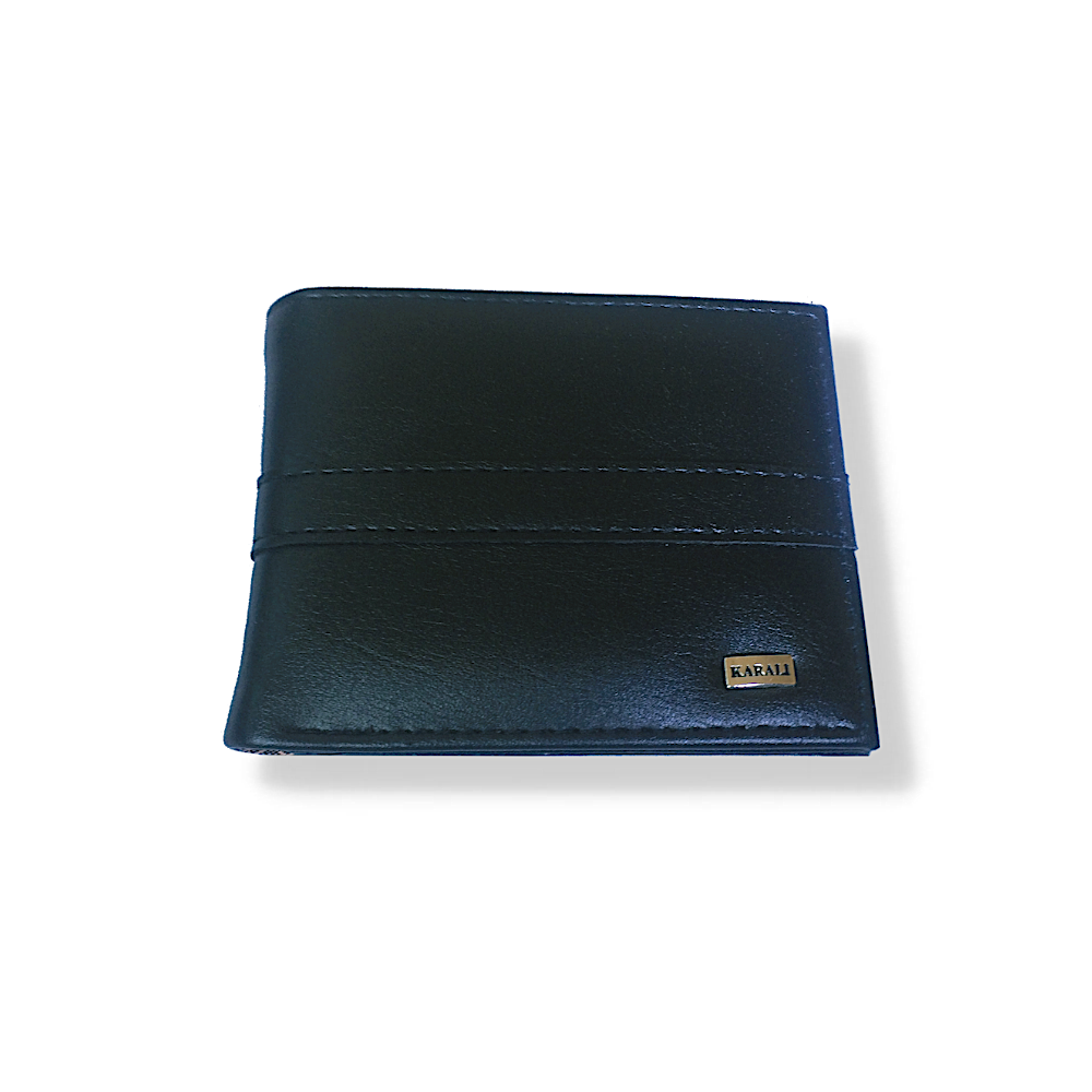 Black Stripe Black Men's Wallet