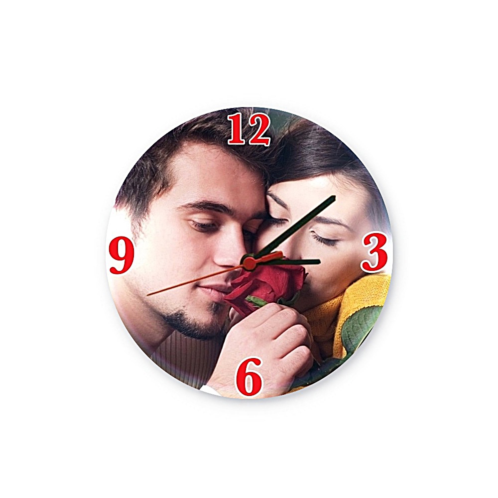 Personalized Round Wall Clock with Picture