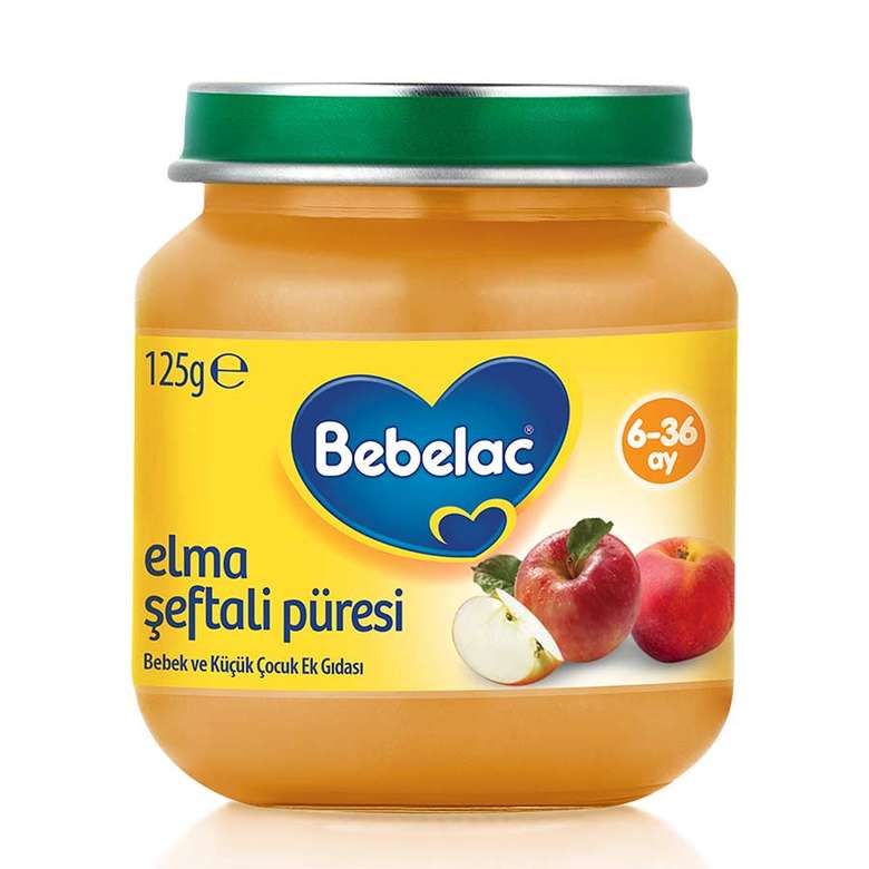 Bebelac Baby Food 125g - Apple-peach