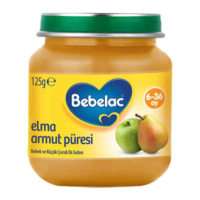 Bebelac Baby Food Apple Pear 125 g