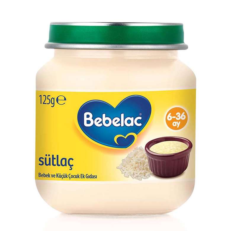 Bebelac Baby Food Jar - Rice Pudding 125 g