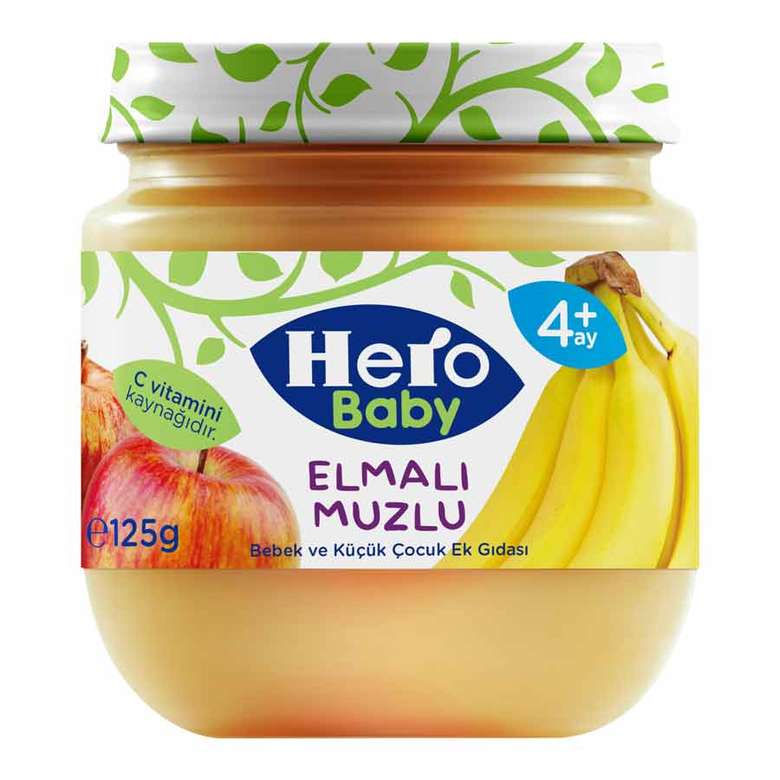 Hero Baby Apple Banana Baby Food +4 Months