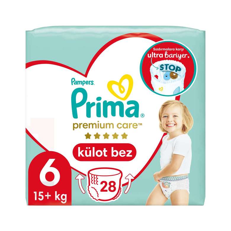 Prima Premium Care Baby Diaper No:6 XL 28 Pieces Twin Pack