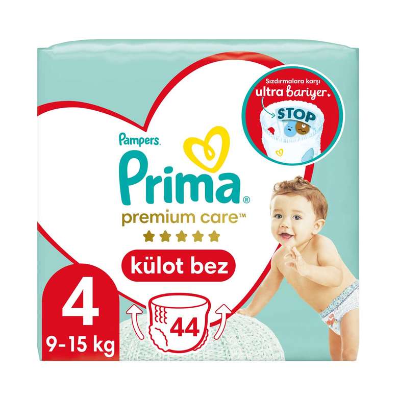 Prima Premium Care Child Panty No:4 Maxi 44 Pieces Twin Pack