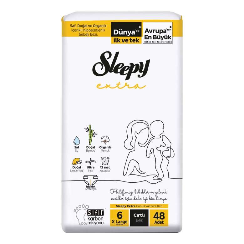 Sleepy Extra Diaper No: 6 XL 48 Pieces