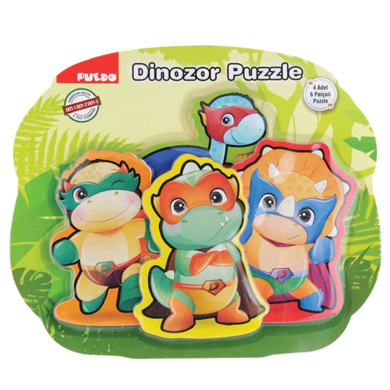 Dinosaur Family Puzzle Green