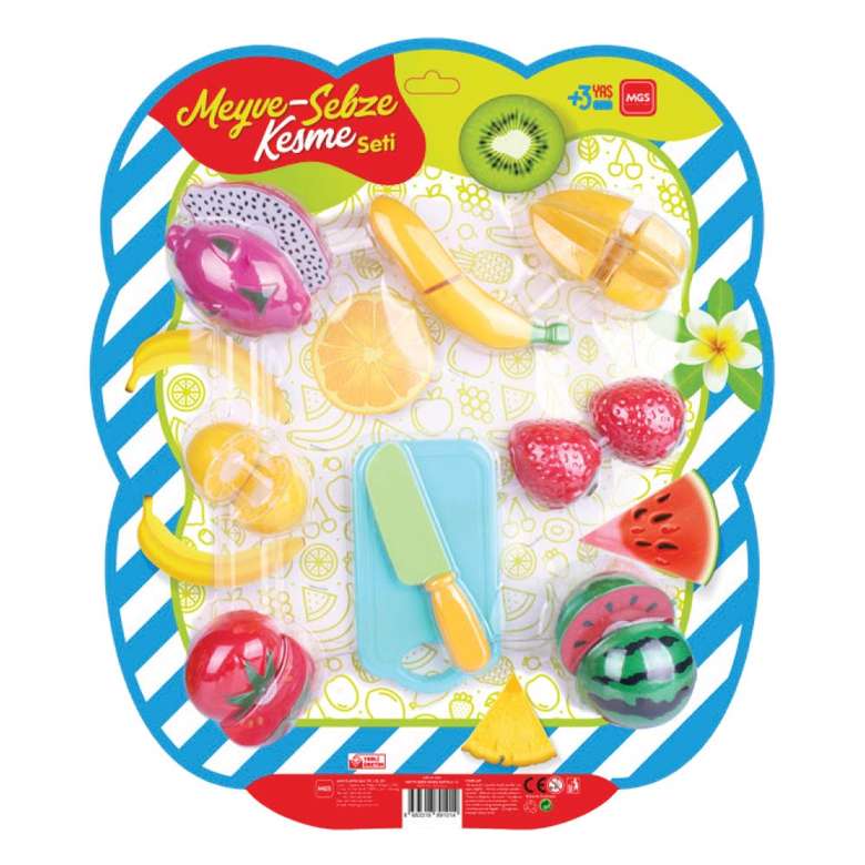 Toy Cartel Fruit Vegetable Cutting 7 Pieces