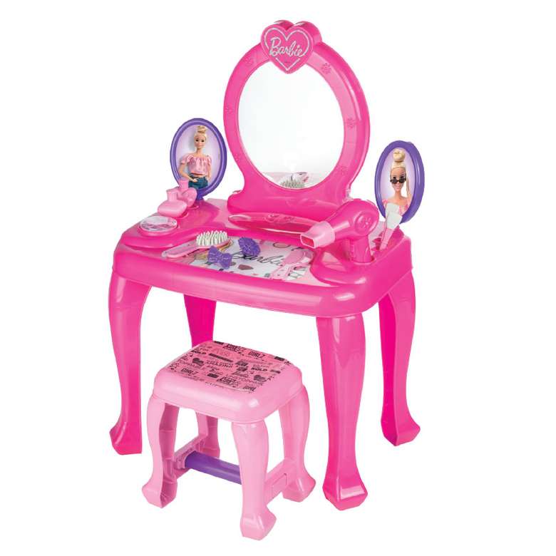 Barbie Toy Beauty Table and Stool