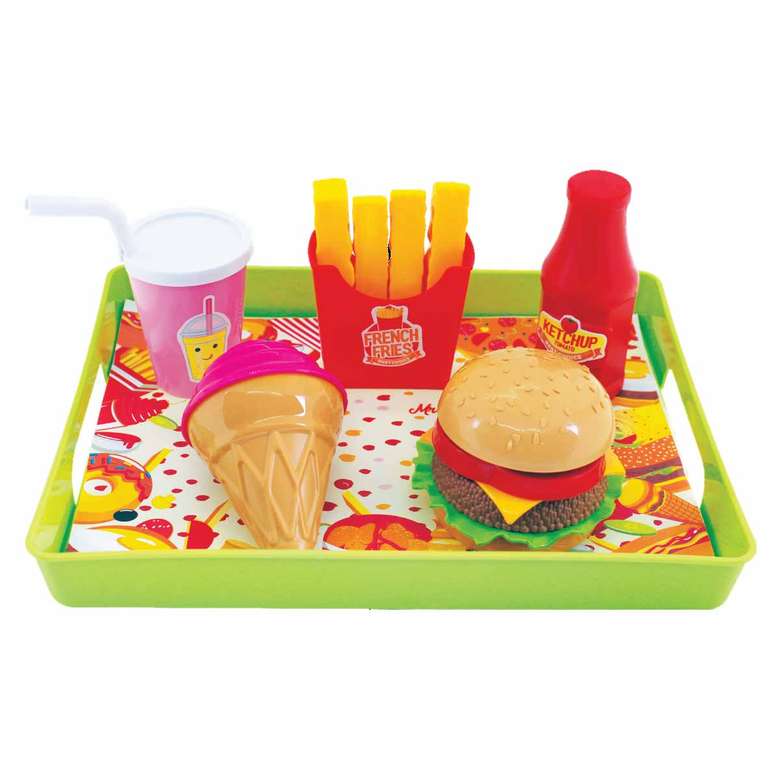 Ice Cream and Hamburger Toy Set