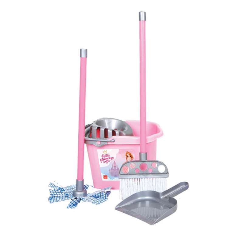 Toy Brushed Cleaning Set Dark Pink