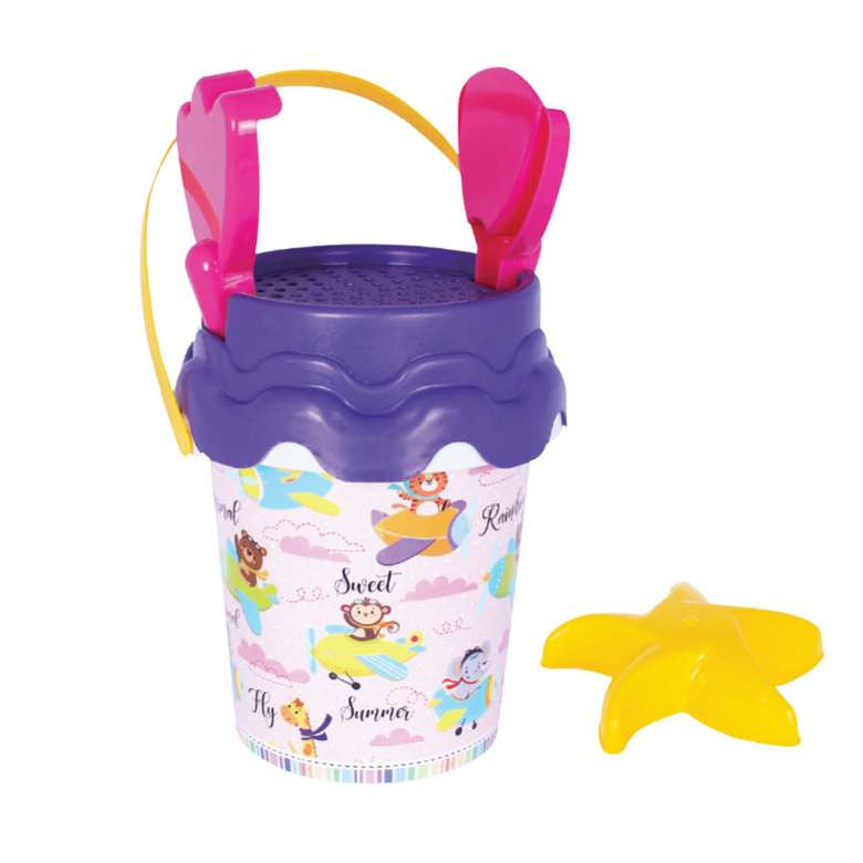 Toy Bucket Fish Picture Fluffy Beach