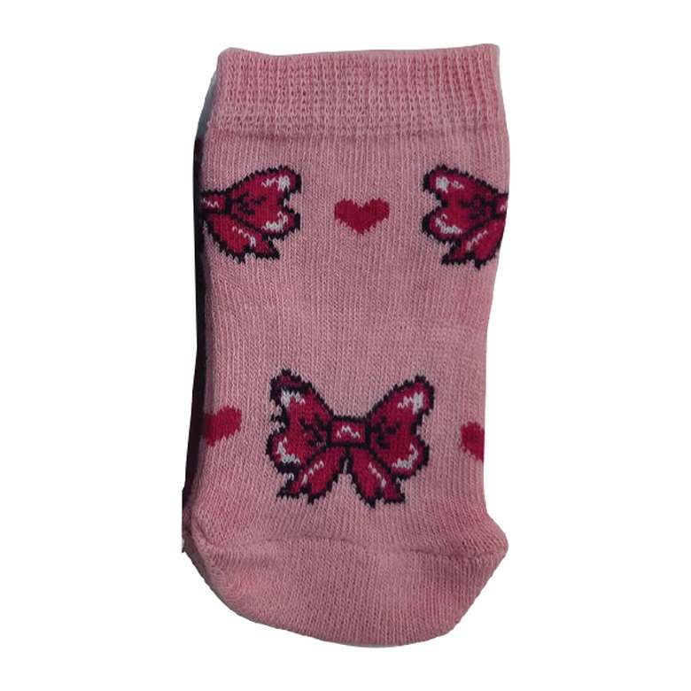 Baby Socks 3 Pack Pink Gray