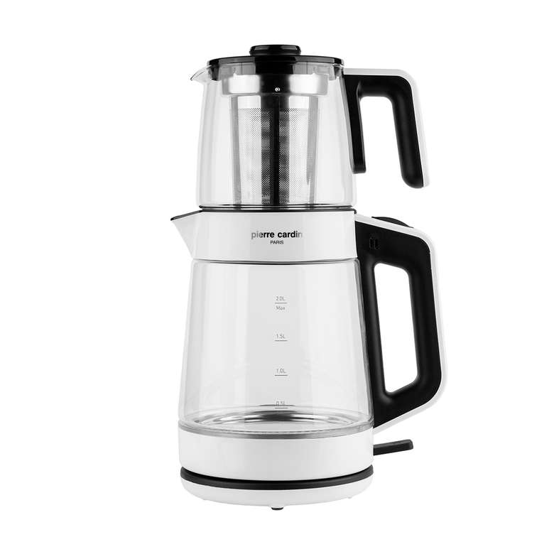 Pierre Cardin Glass Tea Maker White